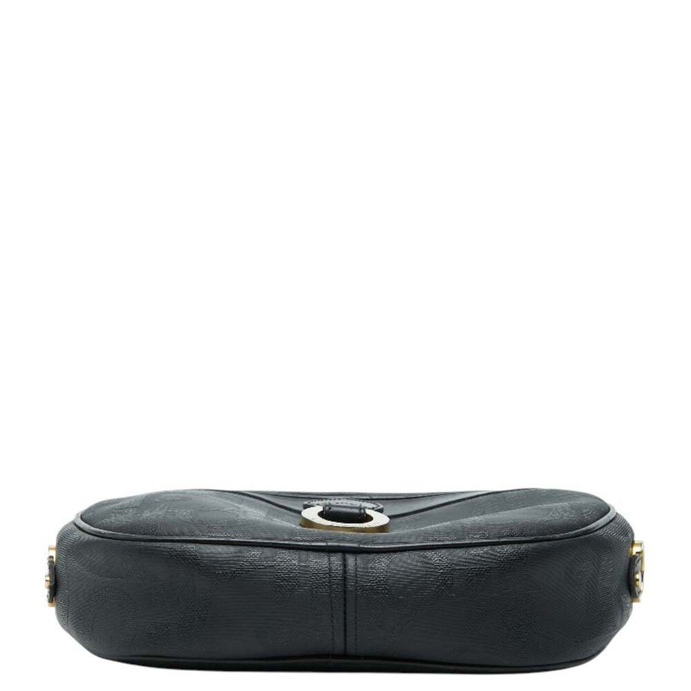 CHRISTIAN DIOR Black Leather Trotter Shoulder Bag - Picture 3 of 9